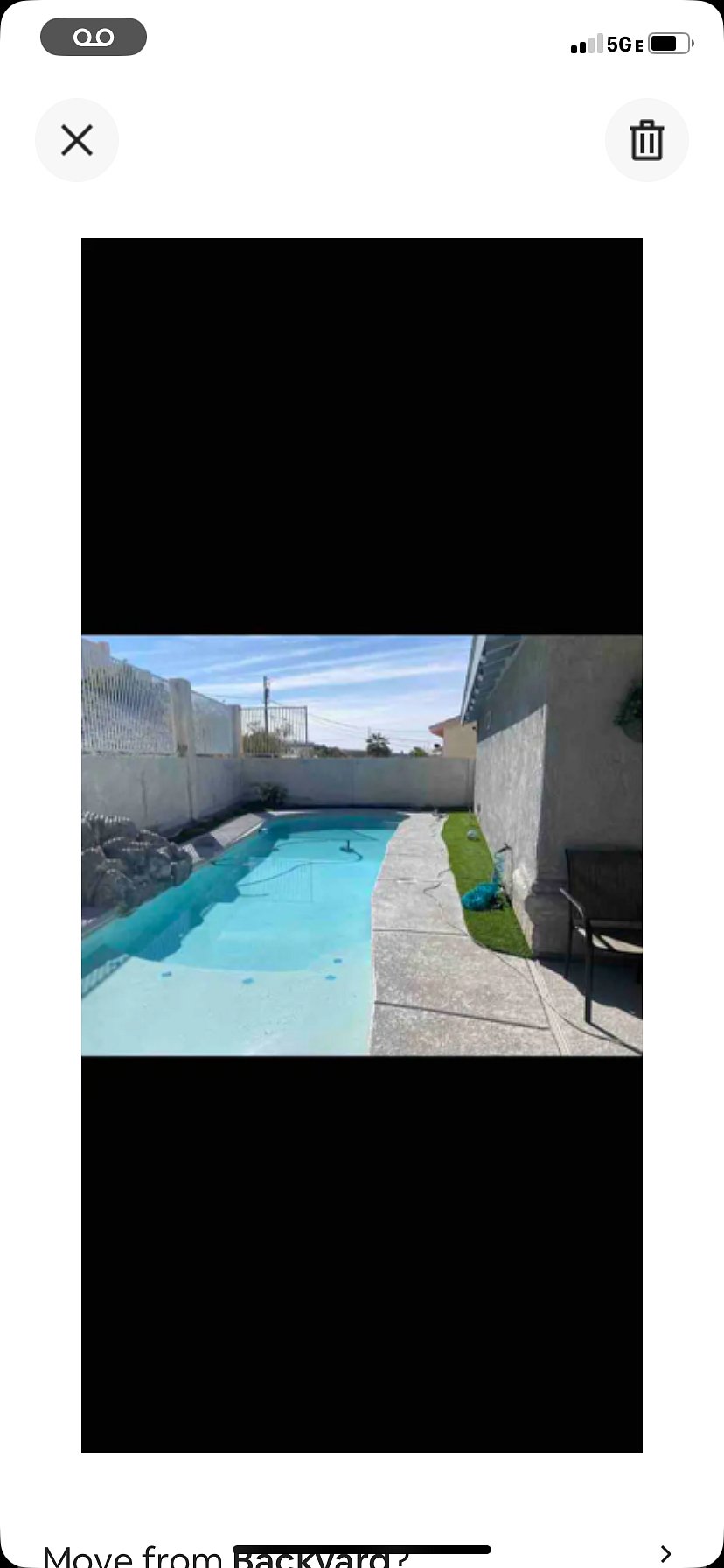 Backyard private pool