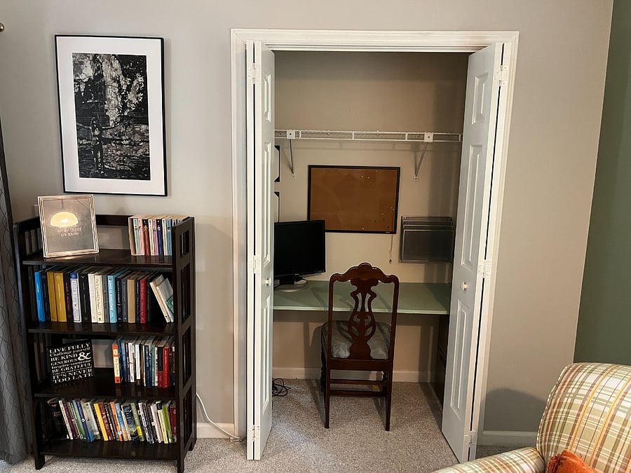 Hidden desk