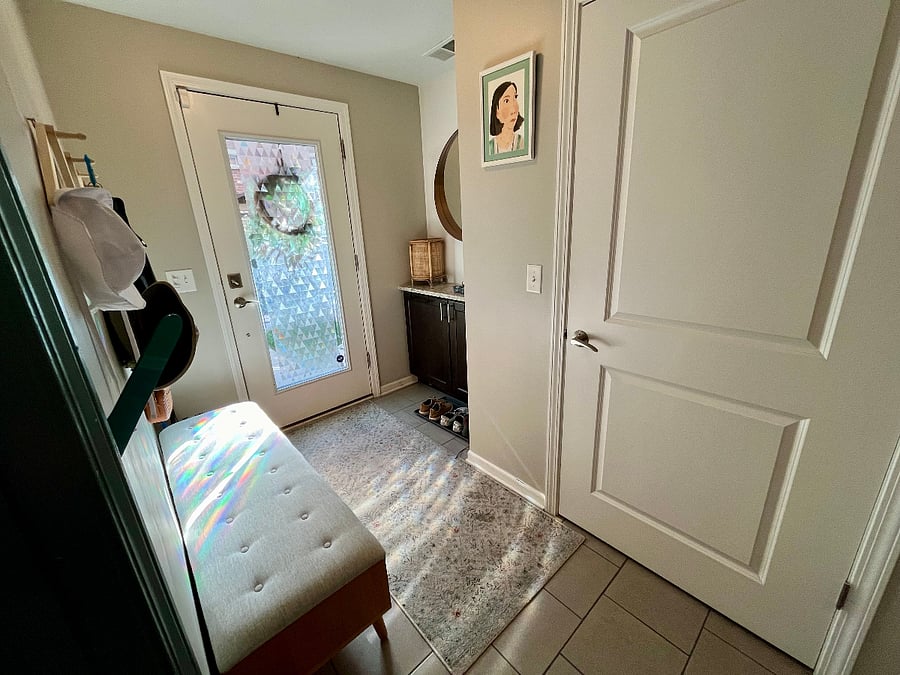 Entryway with hall closet