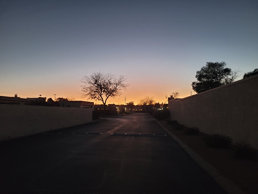 Gorgeous sunsets also viewable from the side yard