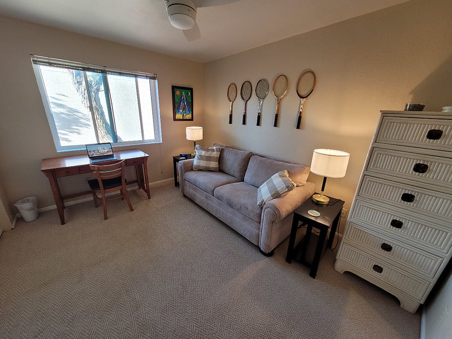 2nd bedroom to serve as a guest room or office. New carpet.