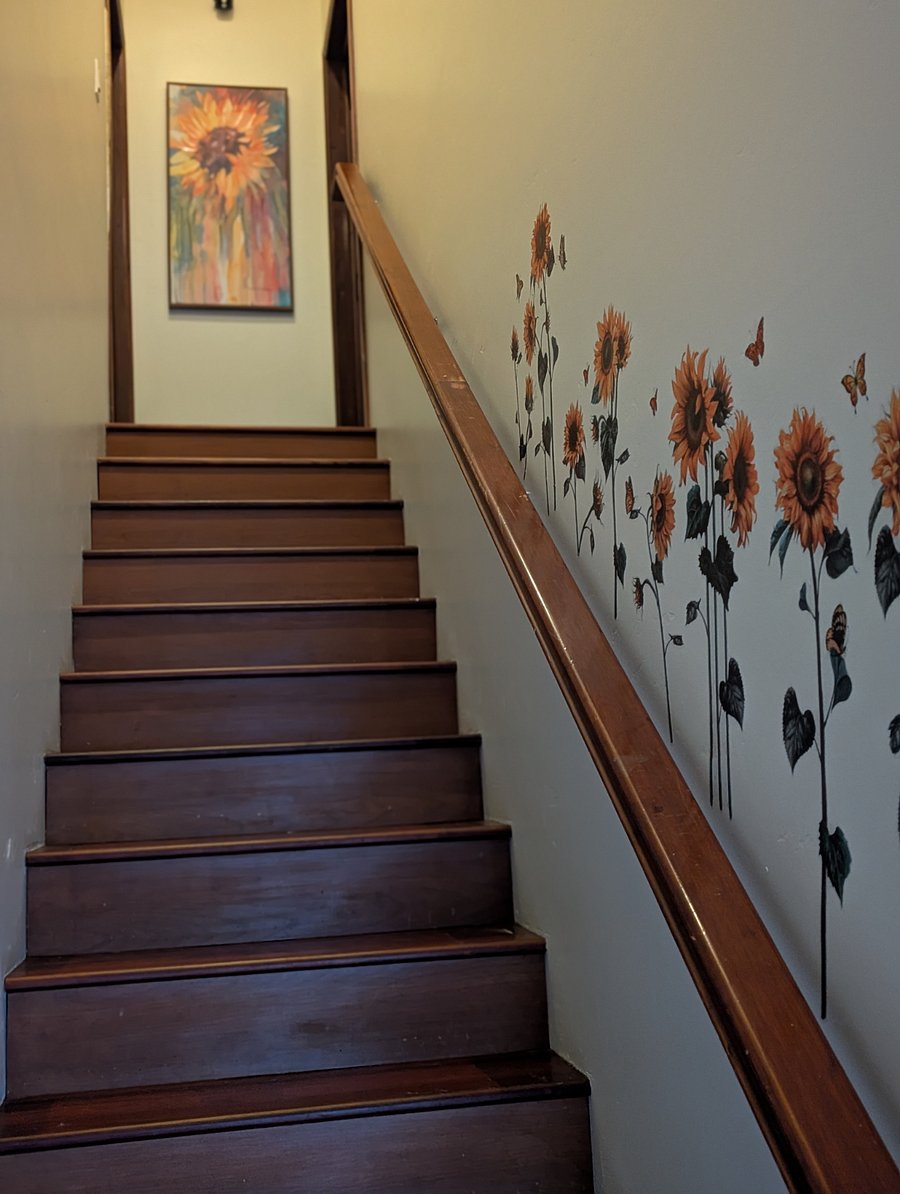 Stairs up to the apartment