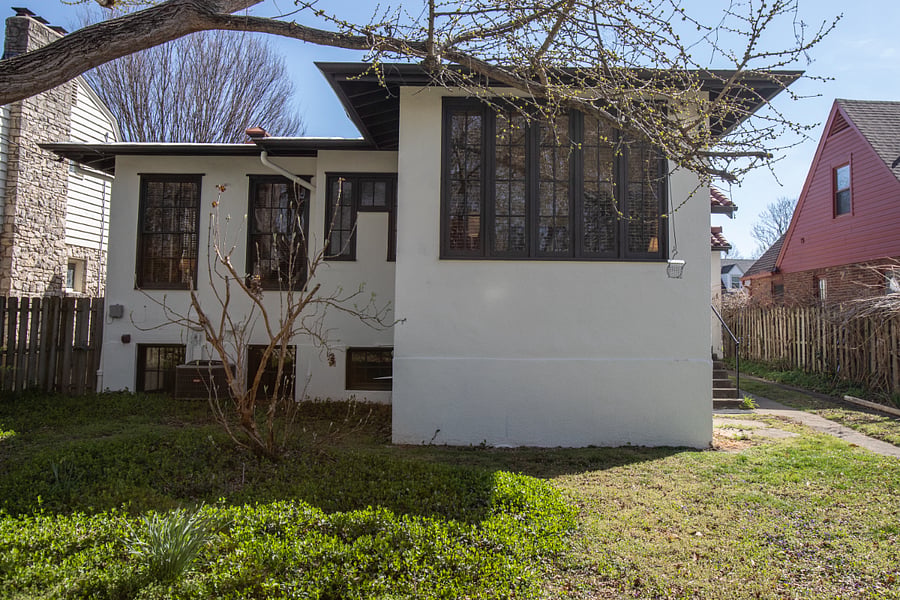 Backyard facade.