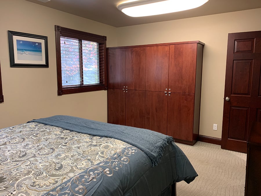 One of four private rooms