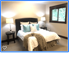 One of four private rooms