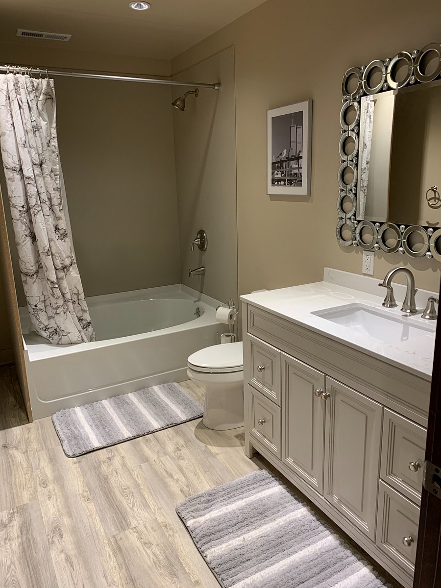 Oversized tub and shower