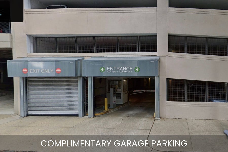 Parking Garage: Parking included
