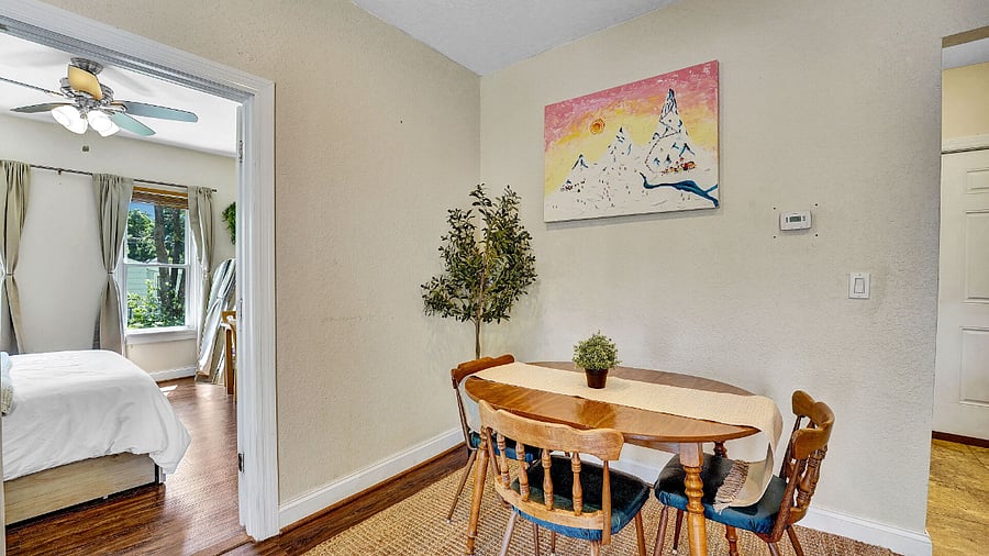 Enjoy A Peaceful Dining room Area Perfect For Engaging Conversations With Friends And Family.