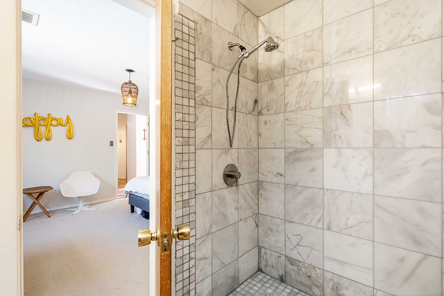 Shower in main bedroom