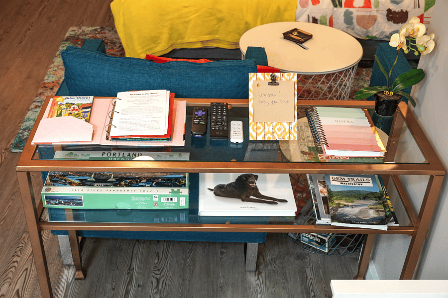 We've also put together a lot of local information on paper to help you make the most out of your stay!