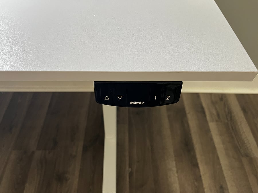 Stand/sit desk, electronic.