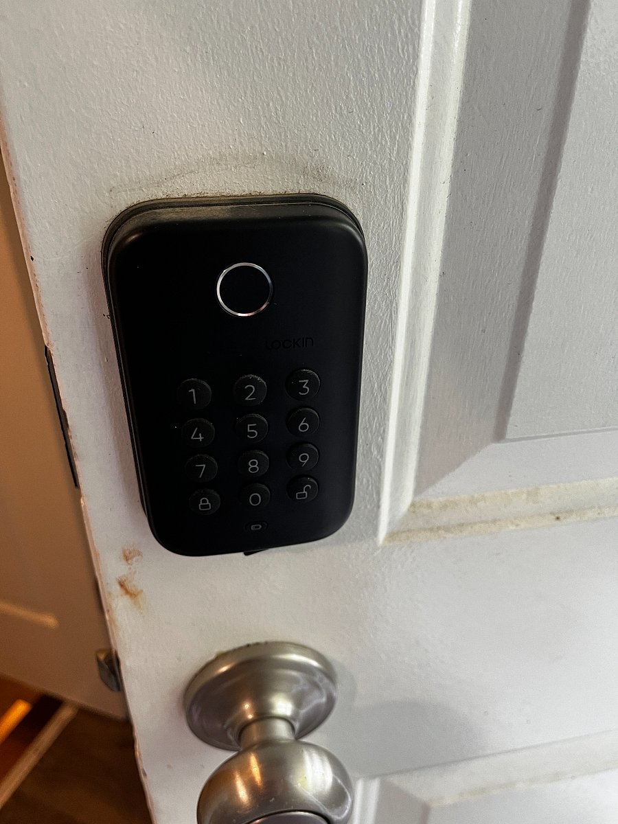 Exterior side door lock.