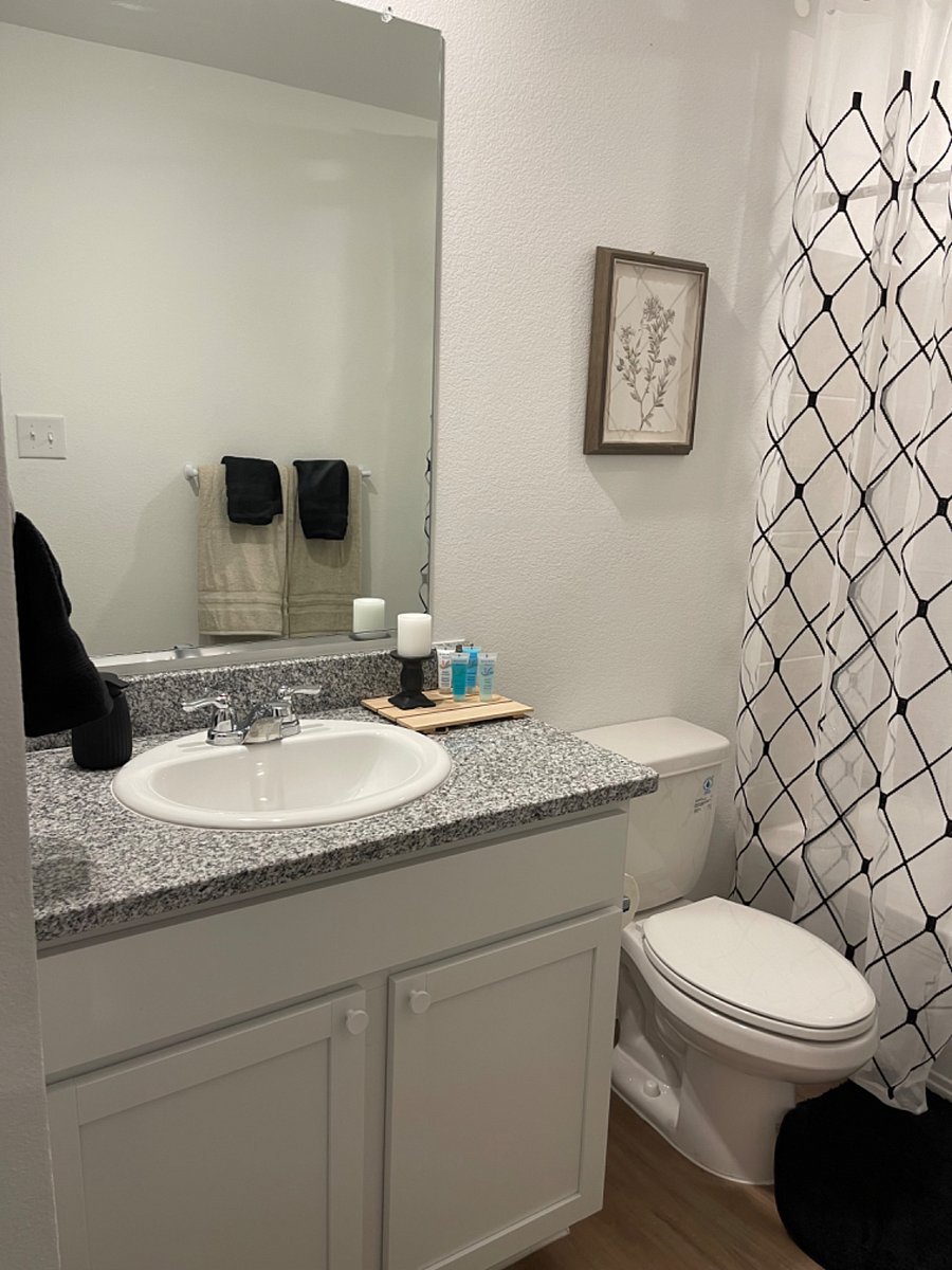 guest bathroom by the office area