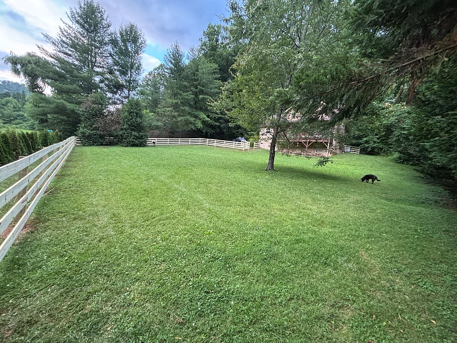 Huge fenced yard