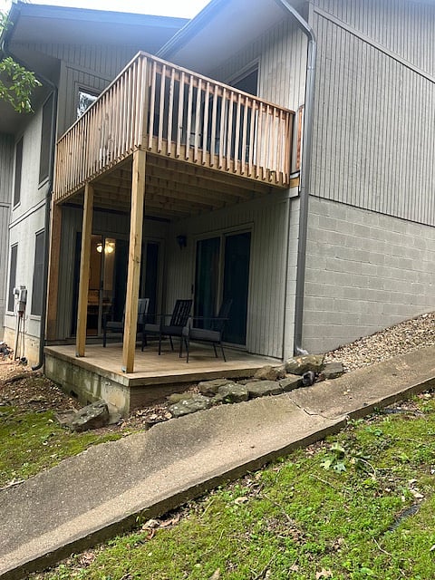 Outside deck