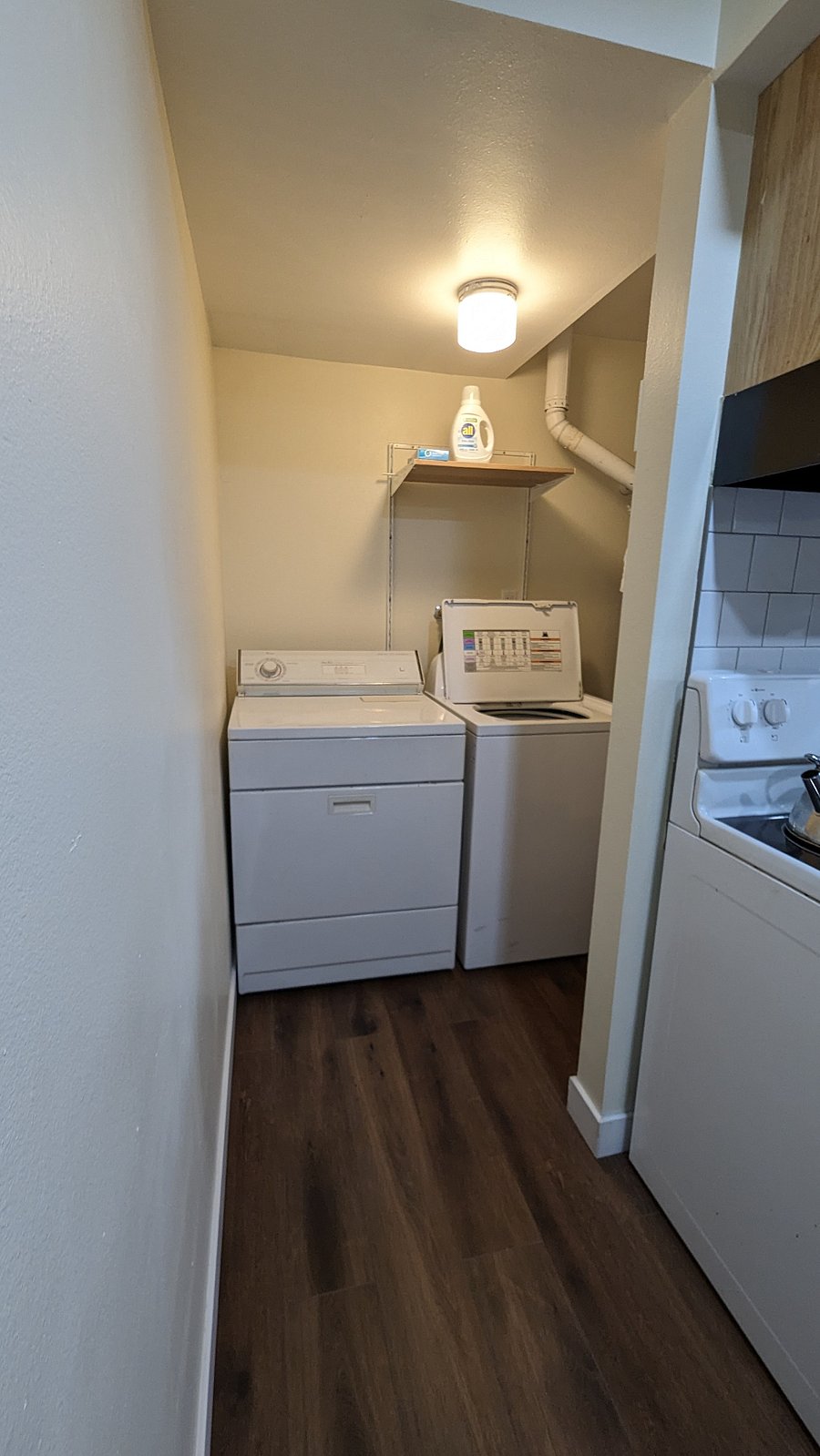 washer and dryer are updating with stackable units currently