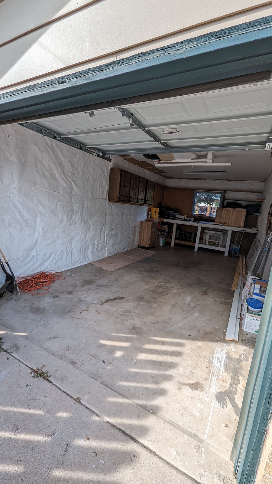 Inside of garage