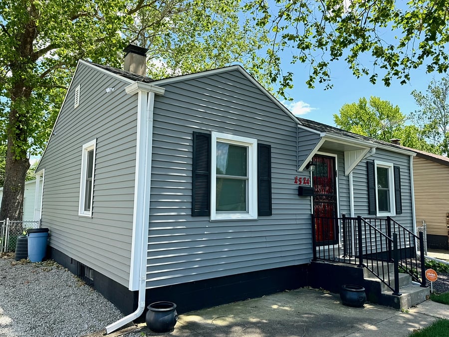 Front corner of home
