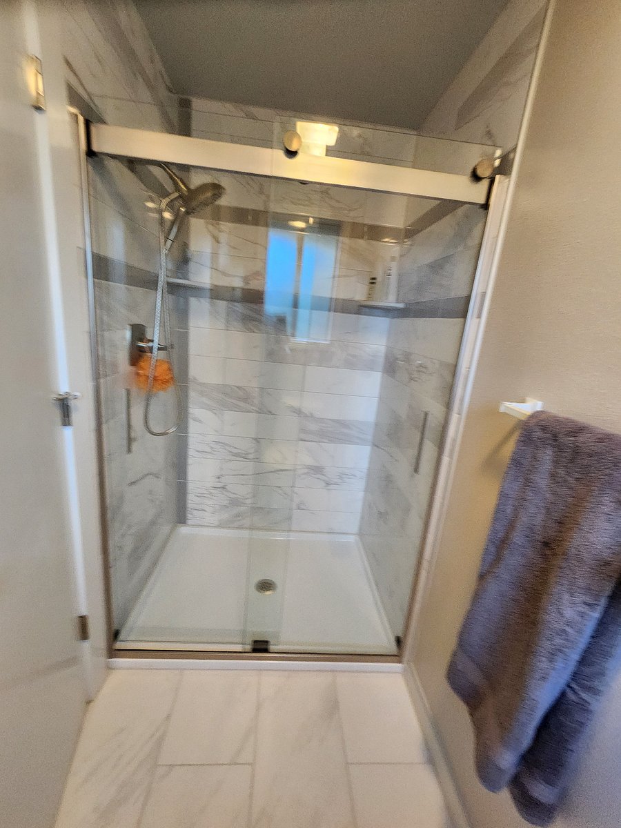 Brand new Tiled shower