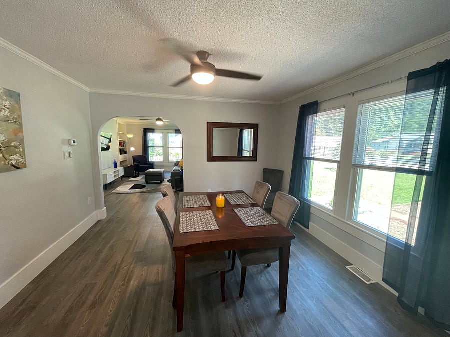 Dining Room looking into living room.