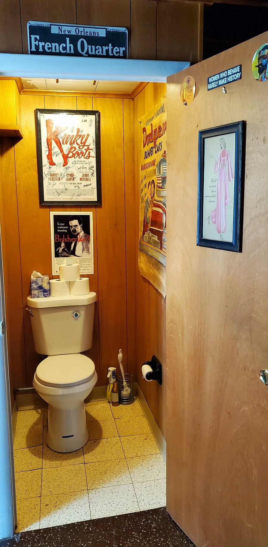 Toilet in back of basement