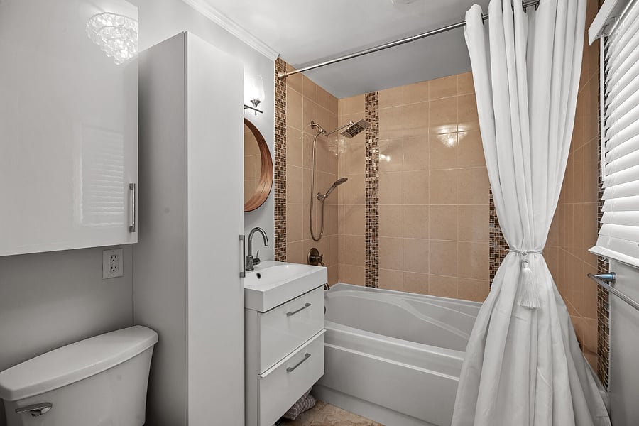 #1 Bath. Primary suite. Extra large tub and a rain shower - perfect for relaxation.