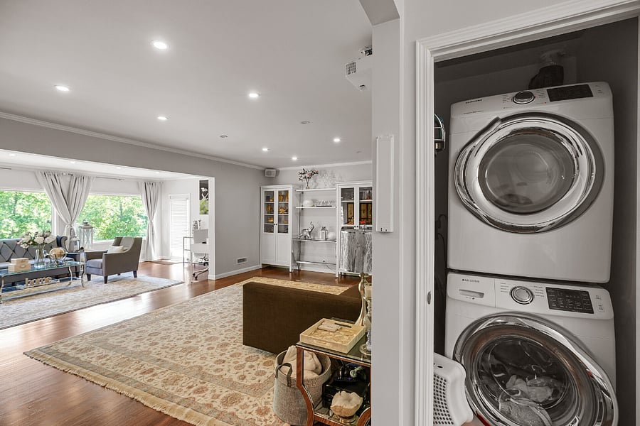 Main floor laundry - stackable unit. No need to do stairs!