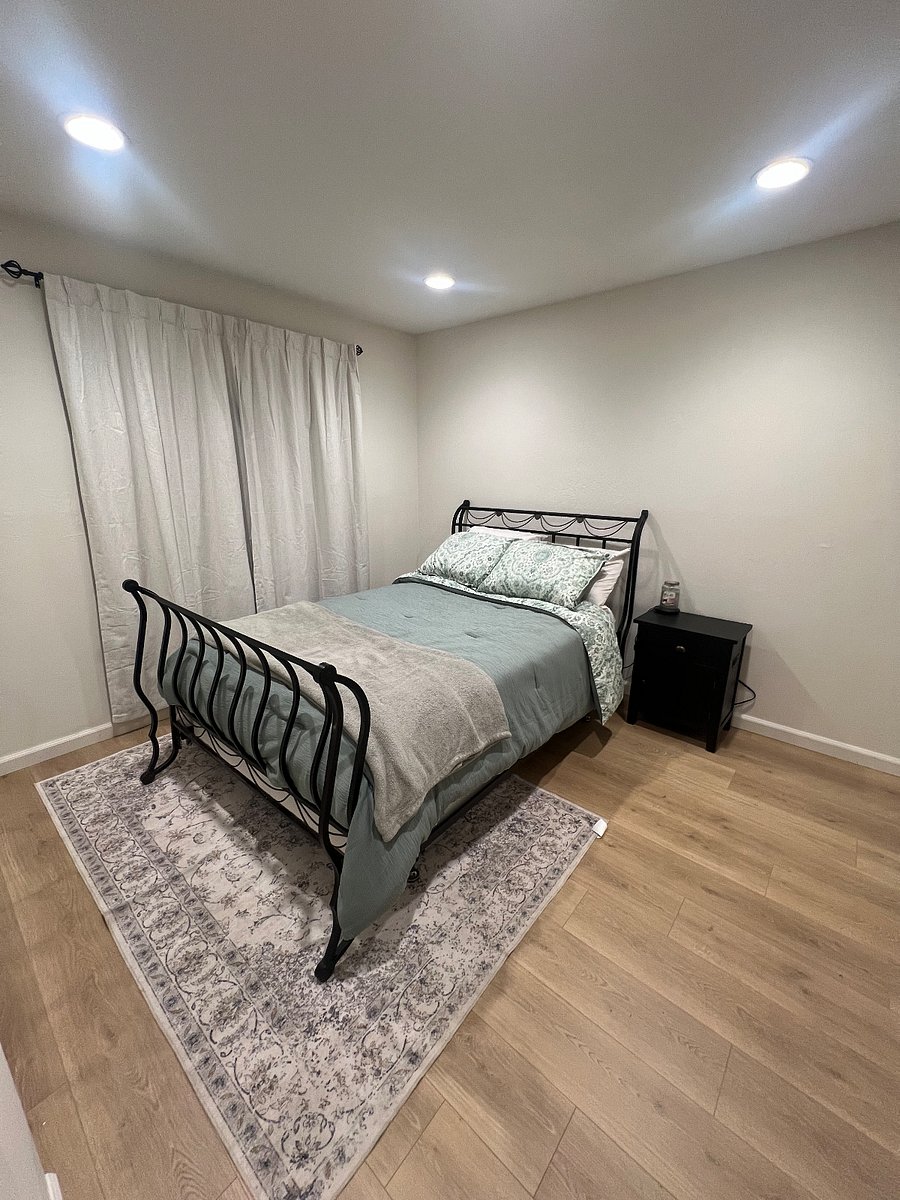 Bedroom with blackout shades