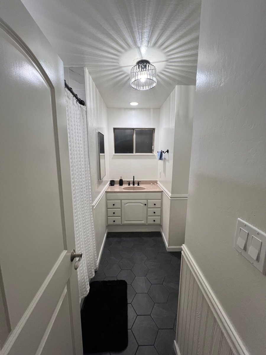 Entrance to spacious Bathroom