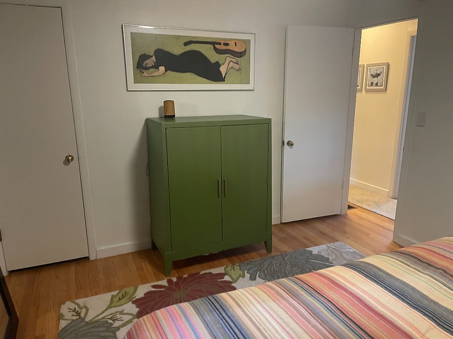 Primary Bedroom dresser & art.