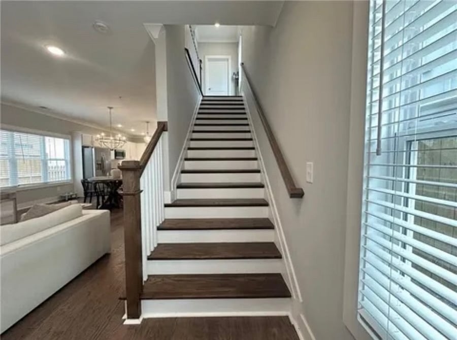 Stairs to the bedrooms