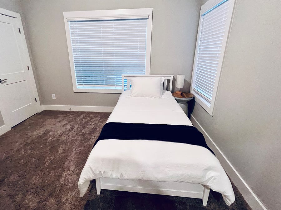 Third Bedroom has a Twin size bed and a pull out twin under it. It also has a comfortable desk and chair