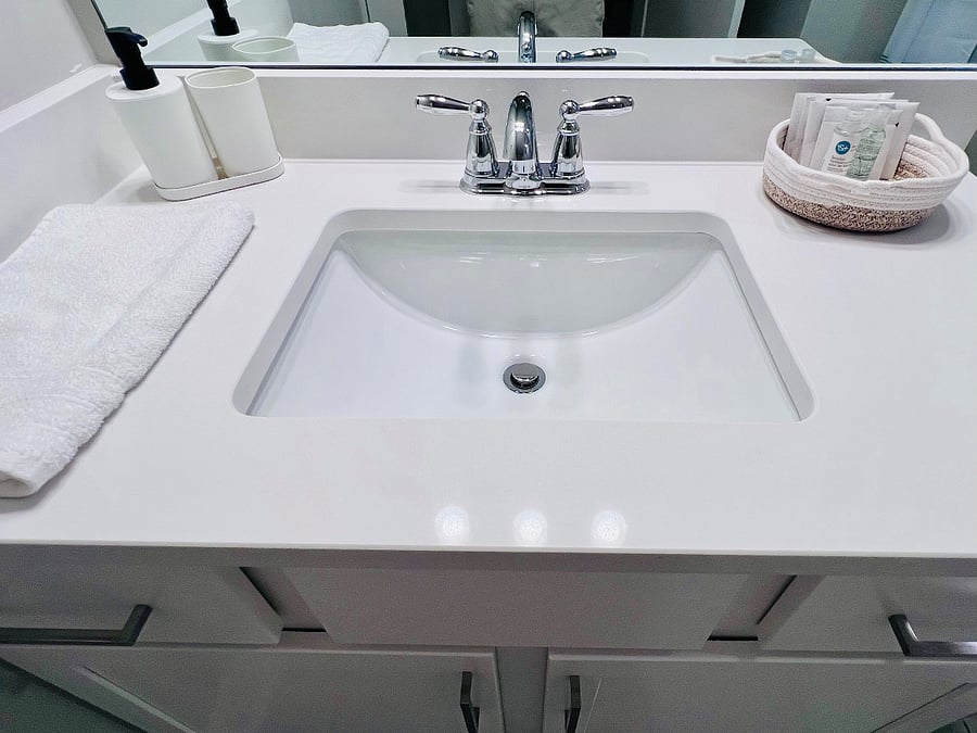 Second Bathroom with sink and a Tub