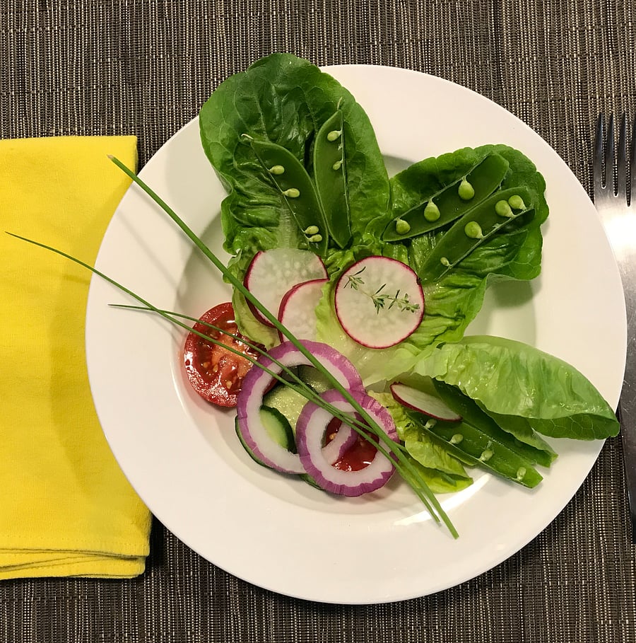 Spring saladStreet  shared with tenants