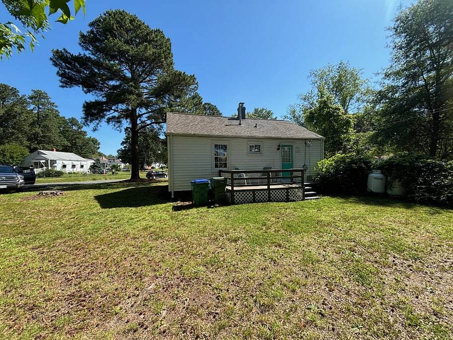 Small back yard