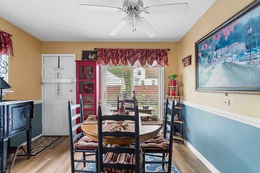 Dinette at the back of the house off of the kitchen
