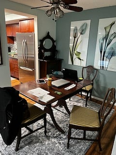 Antique mahogany dining