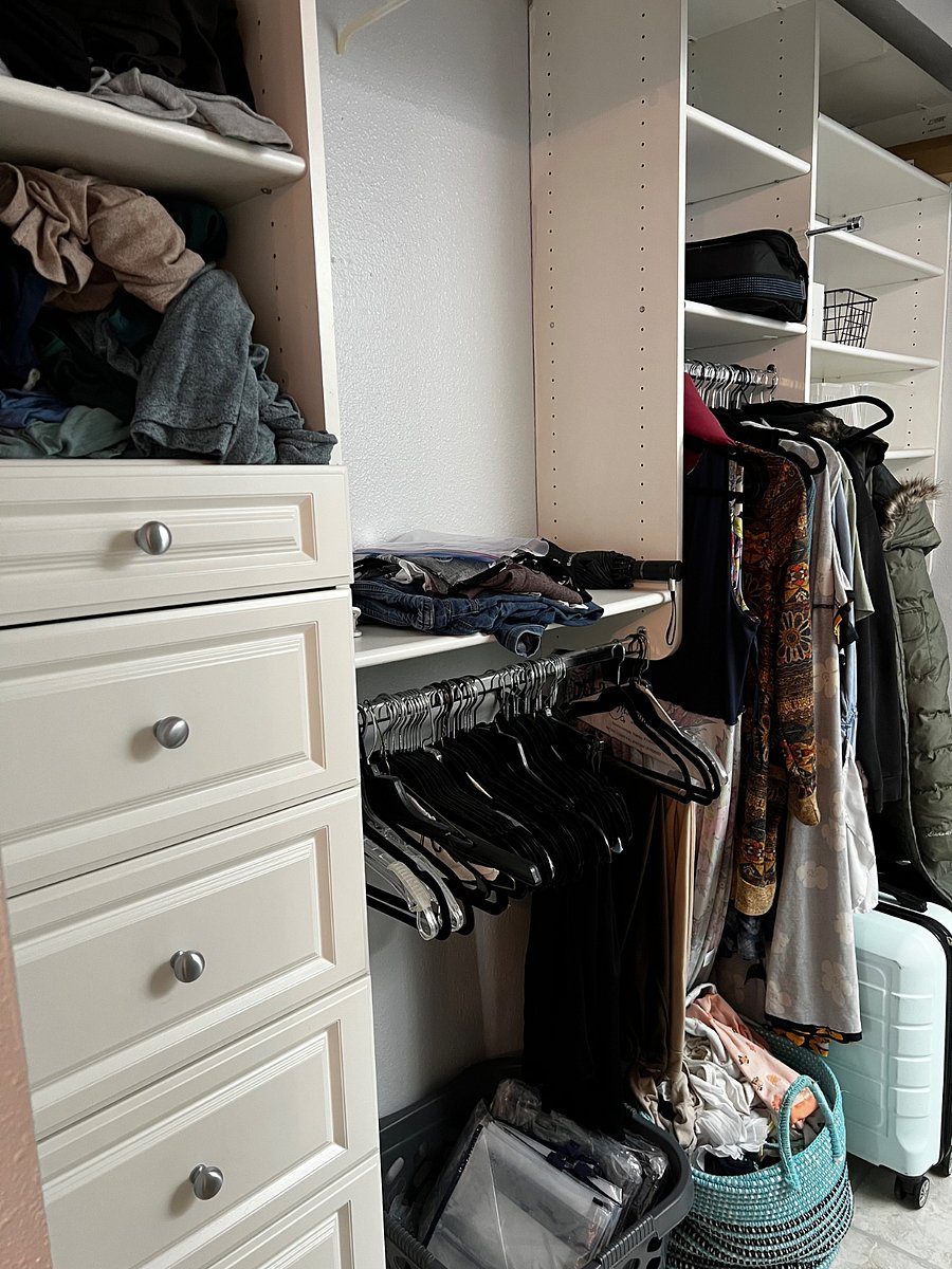 Master walk through closet to restroom