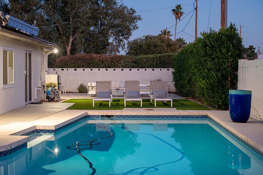 Private Pool and Sitting Area