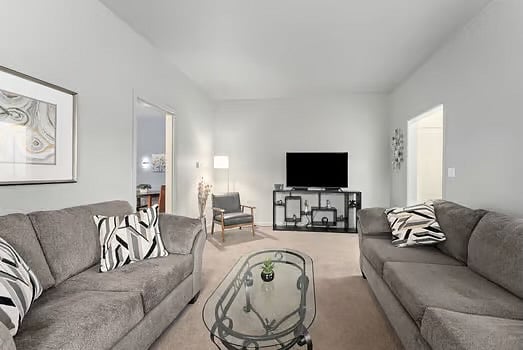 Living room with TV view