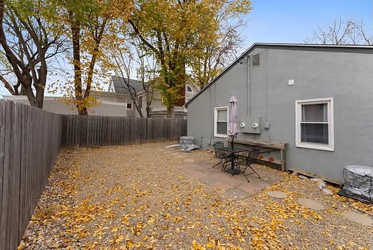 Outdoor patio area