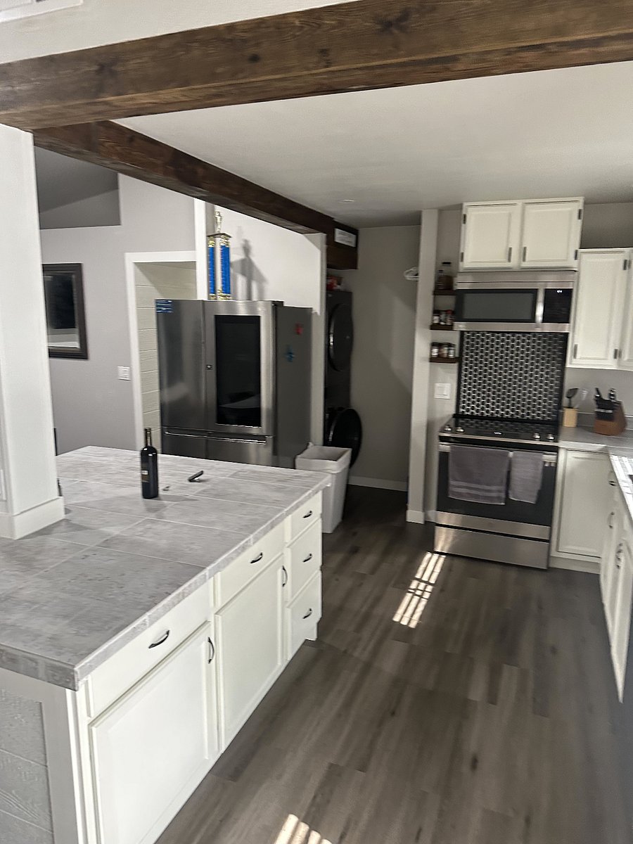 Brand new Fridge, Microwave, Dishwasher, with hidden new Washer and dryer with laundry section
