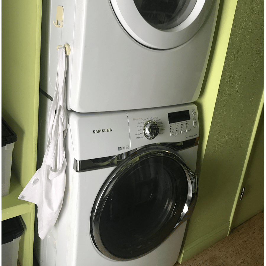 Onsite washer and dryer.