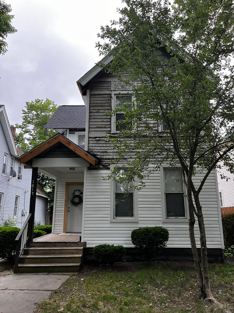 Front of house (siding and porch will be done this summer!)