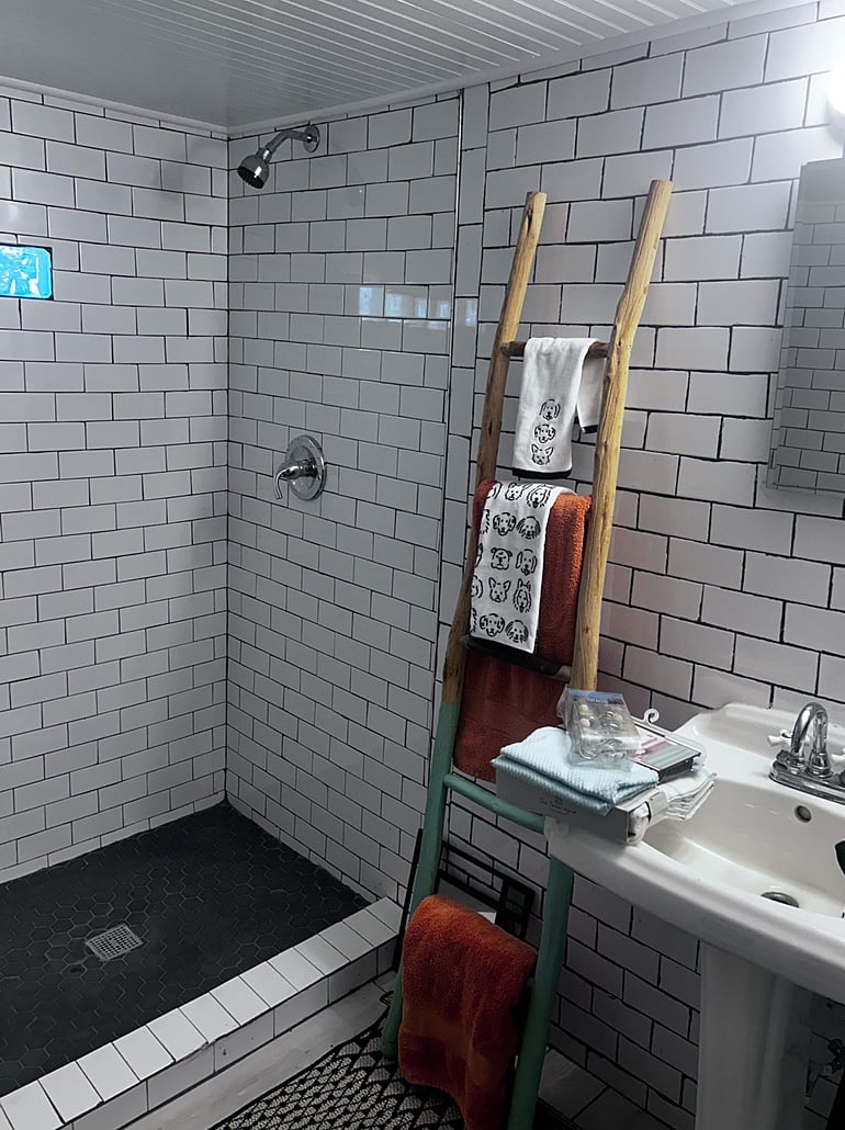 2nd bathroom with walk in shower