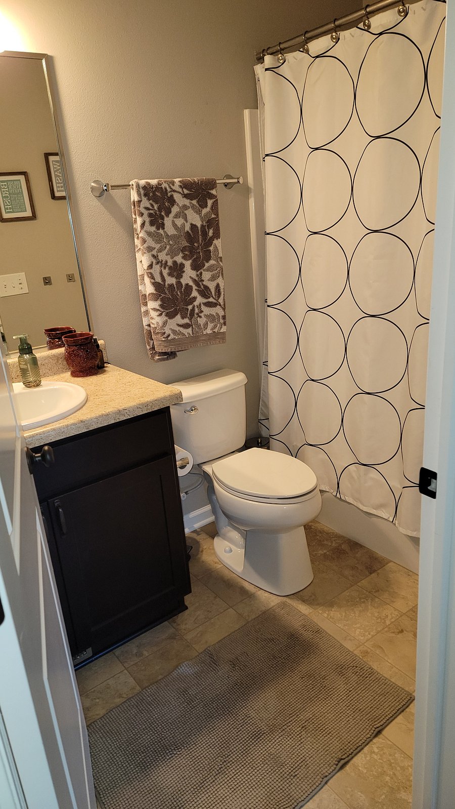 Bathroom across the hall of bedroom
