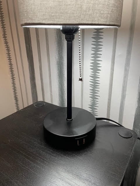 Both bedrooms equipped with charging capable bedside lamp