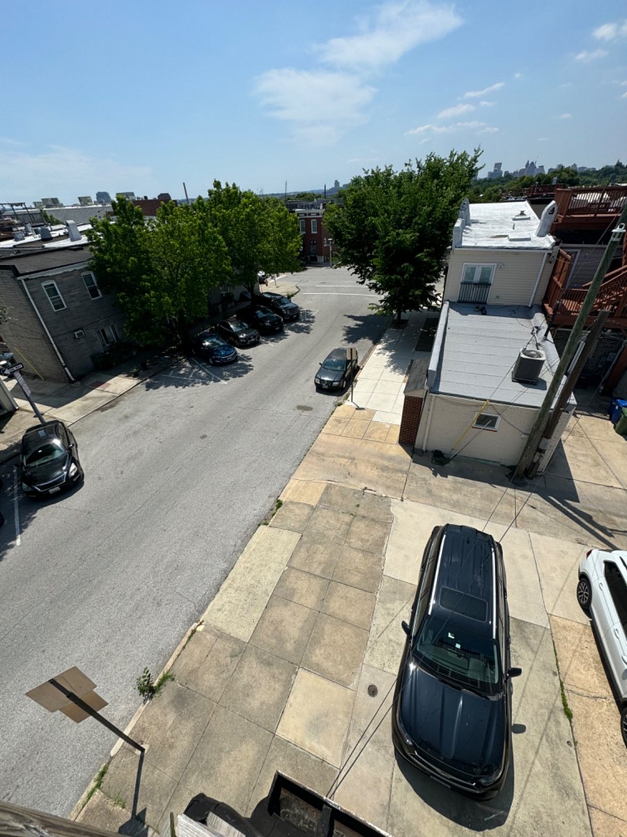 Parking Pad View from the Rooftop Deck