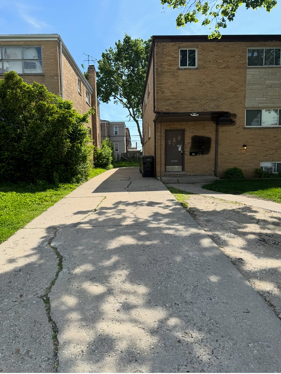 front driveway front of building view
