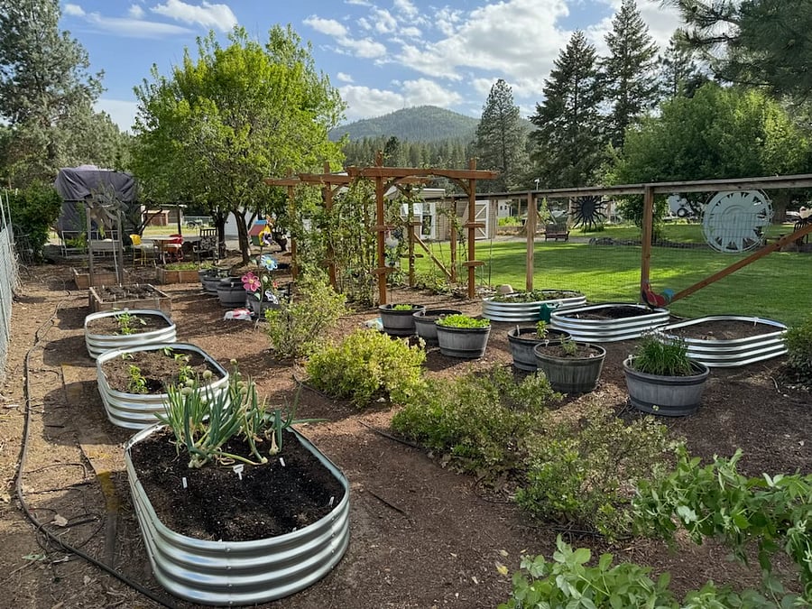 Common area seasonal garden.